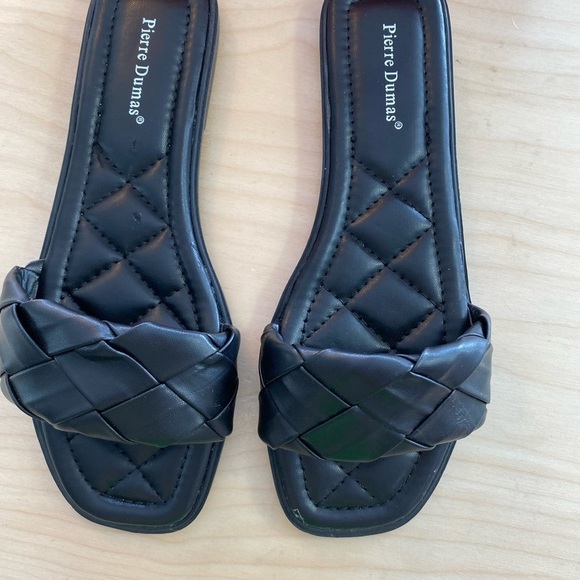 Pierre Dumas Square Heel Basket Weave Sandal size 8 1/2 (EV) - Picture 5 of 14